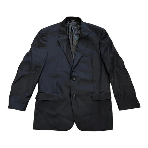 Neiman Marcus Black Wool Formal Blazer 42R - Picture 1 of 4